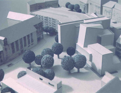 Neubau Jüdisches Kulturzentrum mit Synagoge und Museum auf dem St. Jacobs Platz . München 2000